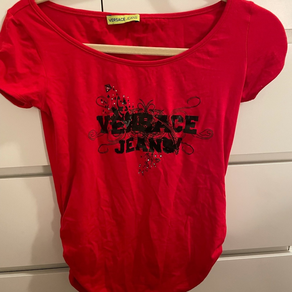 y2k versace jeans tshirt